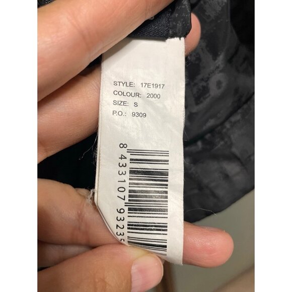 Desigual Black Reversible Hooded Full Zip Up Black Windbreaker Jacket Size S - Picture 12 of 14